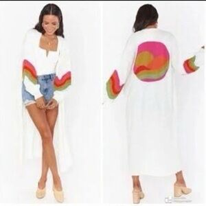 Show Me Your Mumu Sunset Long Cardi Boho Festival